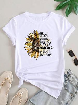 (Asian Size) Women Lovely Letter Trend Cute Style Short Sleeve Fashion Clothing Casual Tshirt Female Print Lady Tee Top Graphic T-shirts