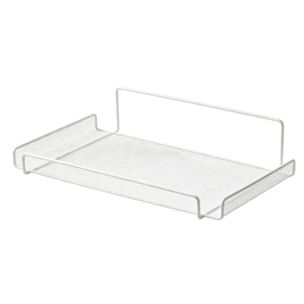 Wall Mounted Router Shelf Metal Mesh Storage Rack No Drill WiFi Router Stand Power Strip Cable Organizer Holder for TV