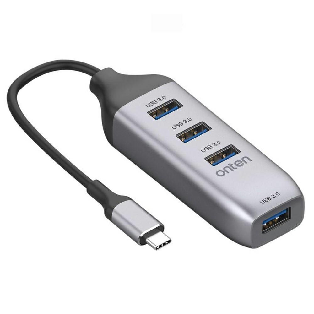 

ONTEN 95118U USB-C Hub 4 in 1 Type-C to 4 x USB3.0 Splitter Adapter for Laptop Phone Tablet A
