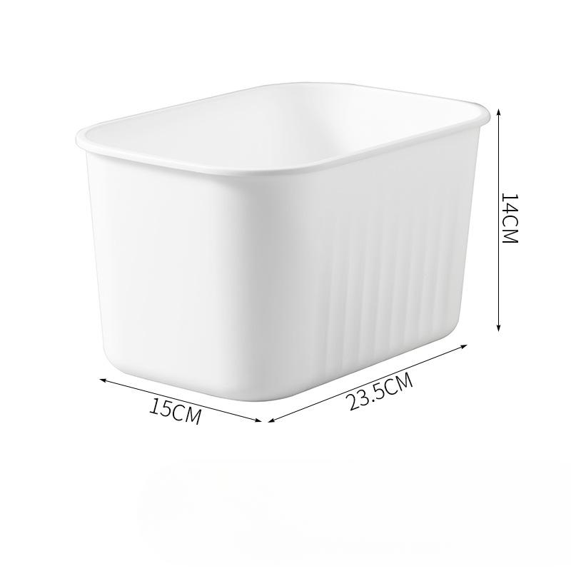 

Органайзер для различных игрушек, домашний шкаф для гостиной, большая вместительная коробка для хранения закусок с крышкой, настольный ящик для хранения tall small 15*23.5*14cm белый