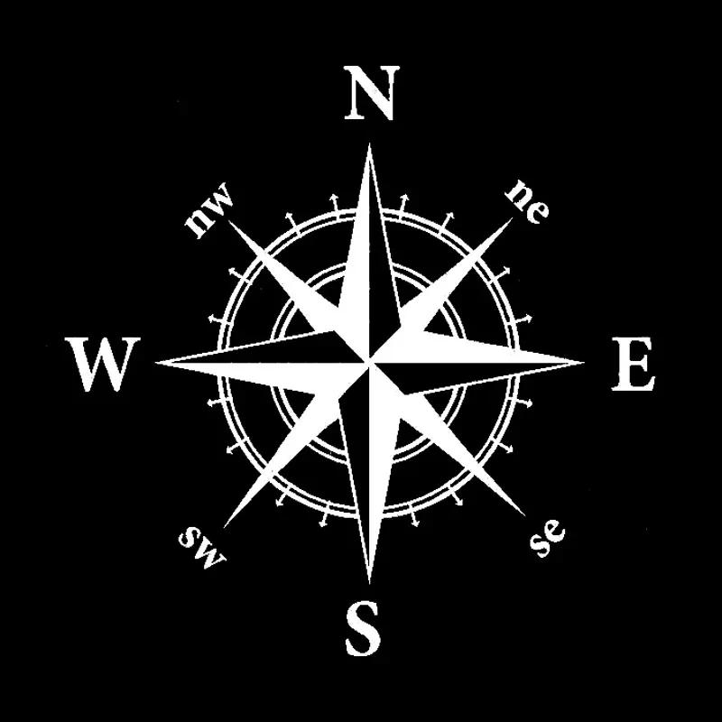 

Наклейка на автомобиль Персональный компас ПВХ наклейка для украшения автомобиля Креативная крышка Scratch Black/White Аксессуары для украшения автомобиля