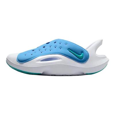 Sandale Aqua Swoosh GS Bleu Beyond Cactus Poussiéreux Chaussures pour Enfants Blanc FV6363-400