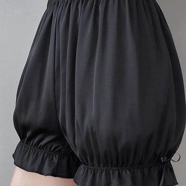 2025 Women's Summer Ice Silk Safety Lantern Shorts