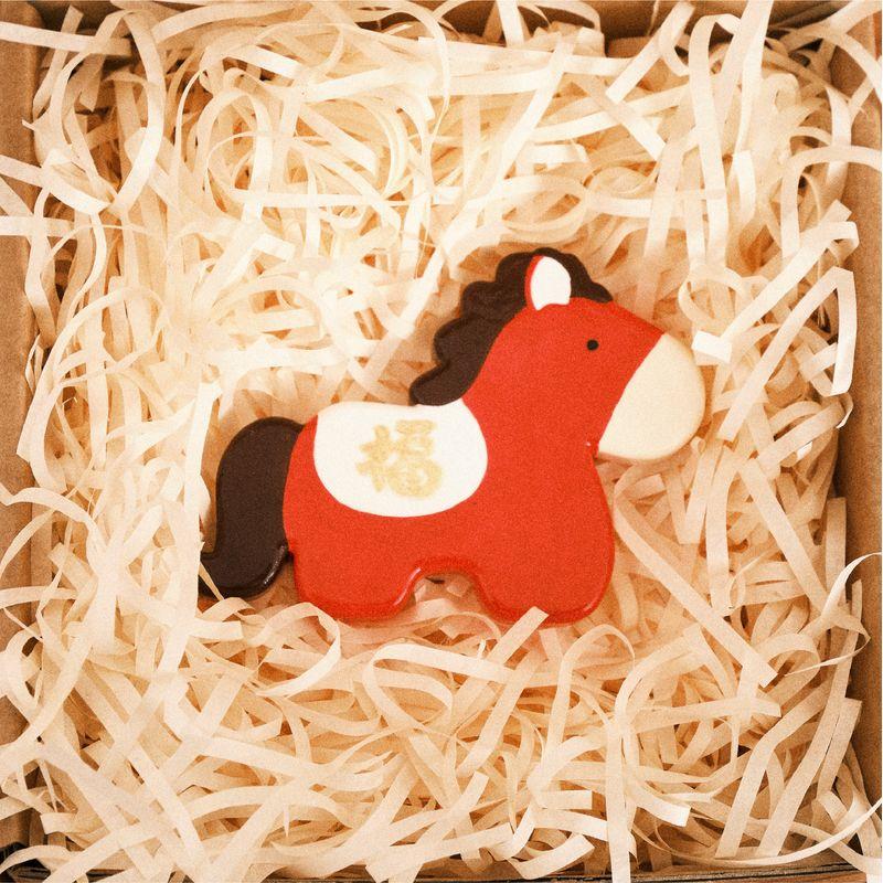 

Original Handmade Happy Pony Cartoon Air Vent Aroma Diffuser Stone, Cute New Year Car Fragrance Personalized Decoration Fu Character Pony Air Outlet Clip [Ready in Stock]