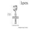Stylish Cross Hoop Earrings for Men,Anti Allergy Stainless Steel Croos Charms Earrings,New Jewelry Gift