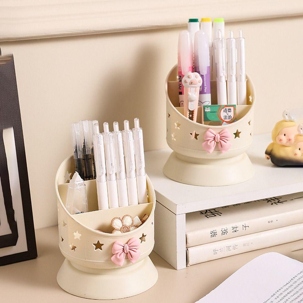 

Large Capacity Lipstick Organizer Creative Pen Holder Portable Brush Storage Box Girl