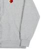 Graver [Unisex] Flower Heart Half Smile Embroidered Zip-Up Hoodie_Gray