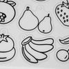 8pcs Fruit Vegetable Pattern Heat Shrink Sheet Colorable Sheets Different Patterns Shrink Plastic Sheets BOPS Shrinky Dink Paper
