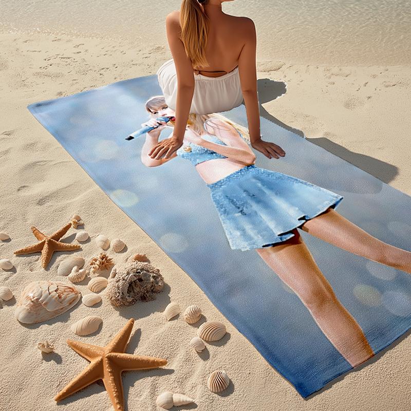 TS Fan Fashion Beach Towel: Ideal for Summer Adventures Soft, absorbent and quick drying suitable for swimming and bathing