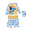 2026 Men's Long Sleeve & Boxer Brief Swimsuit Set for Boys: Kids Small/Medium/Large UV Protection Swimwear