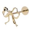 Bow Curtain Tiebacks Metal Wall Mounted Modern Decorative Bow Curtain Holdbacks for Living Room Bedroom Gold 2PCS