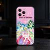 Mermaid Melody Pichi Pitch Phone Case For iPhone 17,16,15,14,13,12,11 Plus,Pro Max,SE4Soft Silicone Black Cover