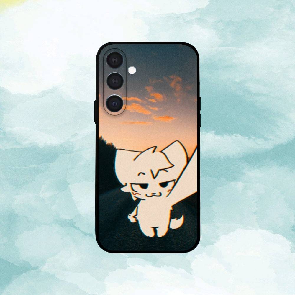 C-Cute B-Boykisser Phone Case For Samsung A73,A21s,A22,A31,A32,A52,A53,A71,A80,Soft Black Shell