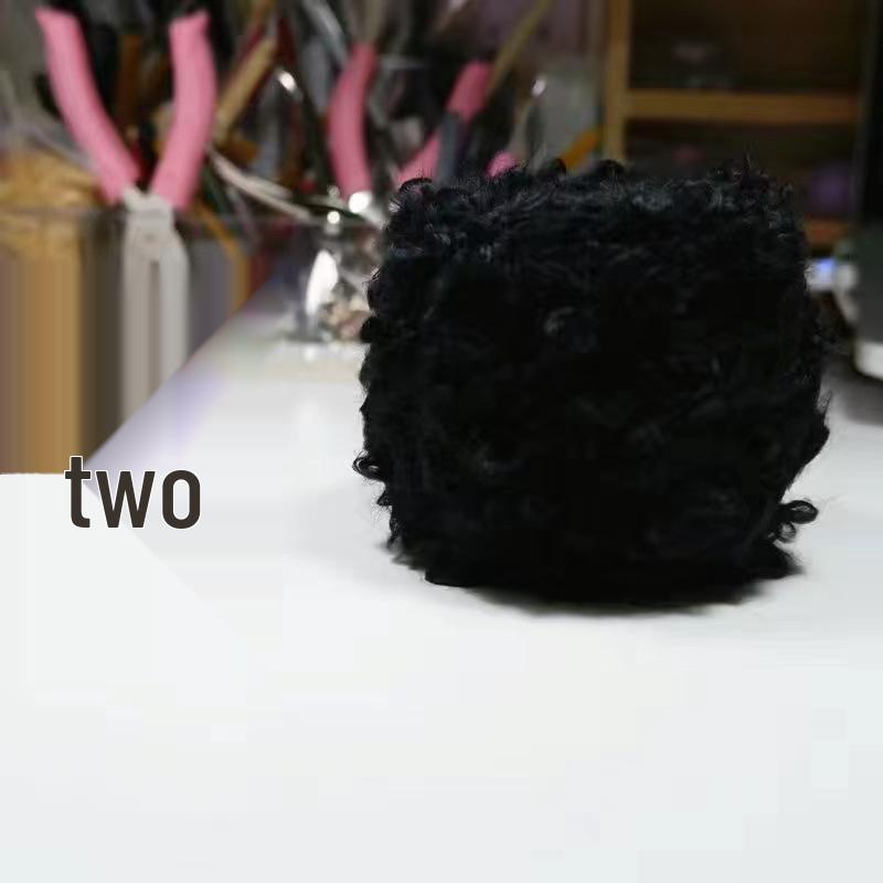 

Пряжа-петля из шерсти ручной вязки для волос куклы, DIY-проектов и вязания шарфа/шапки