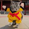 Taekwondo Player Dog Costume Funny Kung Fu Pet Apparel with Arm Cat Cosplay Costume for Dogs And Cats Party Attire Photo