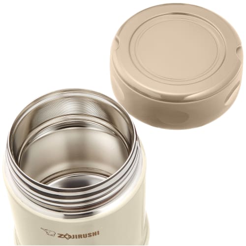 ZOJIRUSHI Stainless Steel Food Jar, 350ml, Cream, SW-EE35-CC