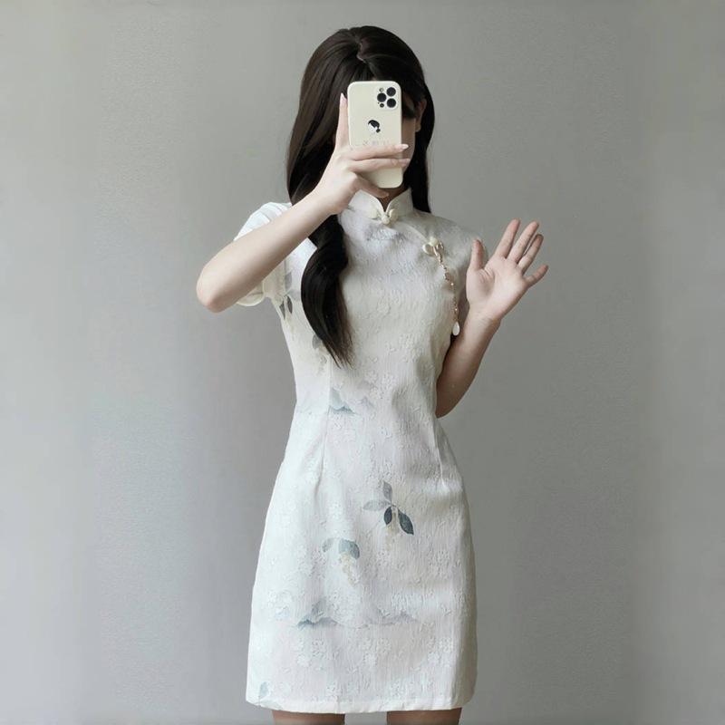 Cheongsam new improved version light girl small summer new beautiful dress