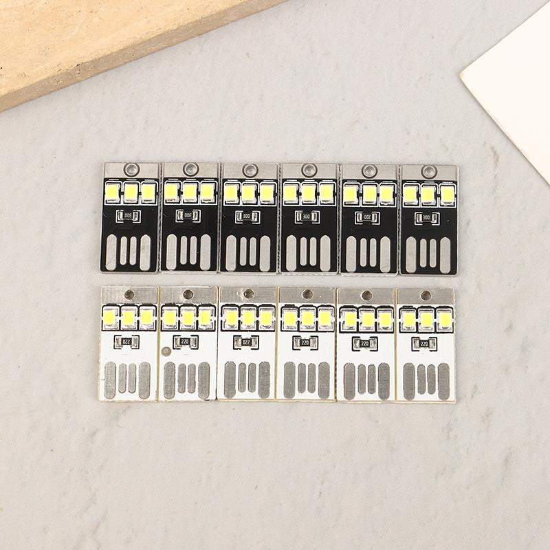 10Pcs Book Light Mini Night Lighting 2835 Smd Bulb 5V 0.2W Led Usb Light For Computer Mobile Power Supply Chip Led Nightlight