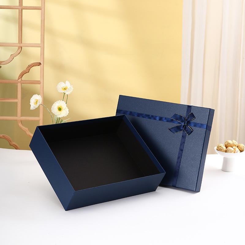 In-Stock Large Red Lid Christmas Gift Box Set with Tote Bag