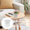 Clear Orchid Pot Root Control Rose Pansies Flower Pots ABS Planter With Holes Breathable Plant Growth Container Rose Pansies