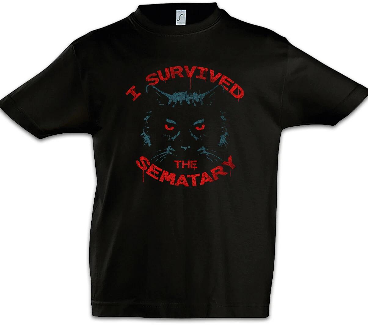 I Survived The Sematary Kids Boys T-Shirt Graveyard Of Fun Pet Soft Toys- 150