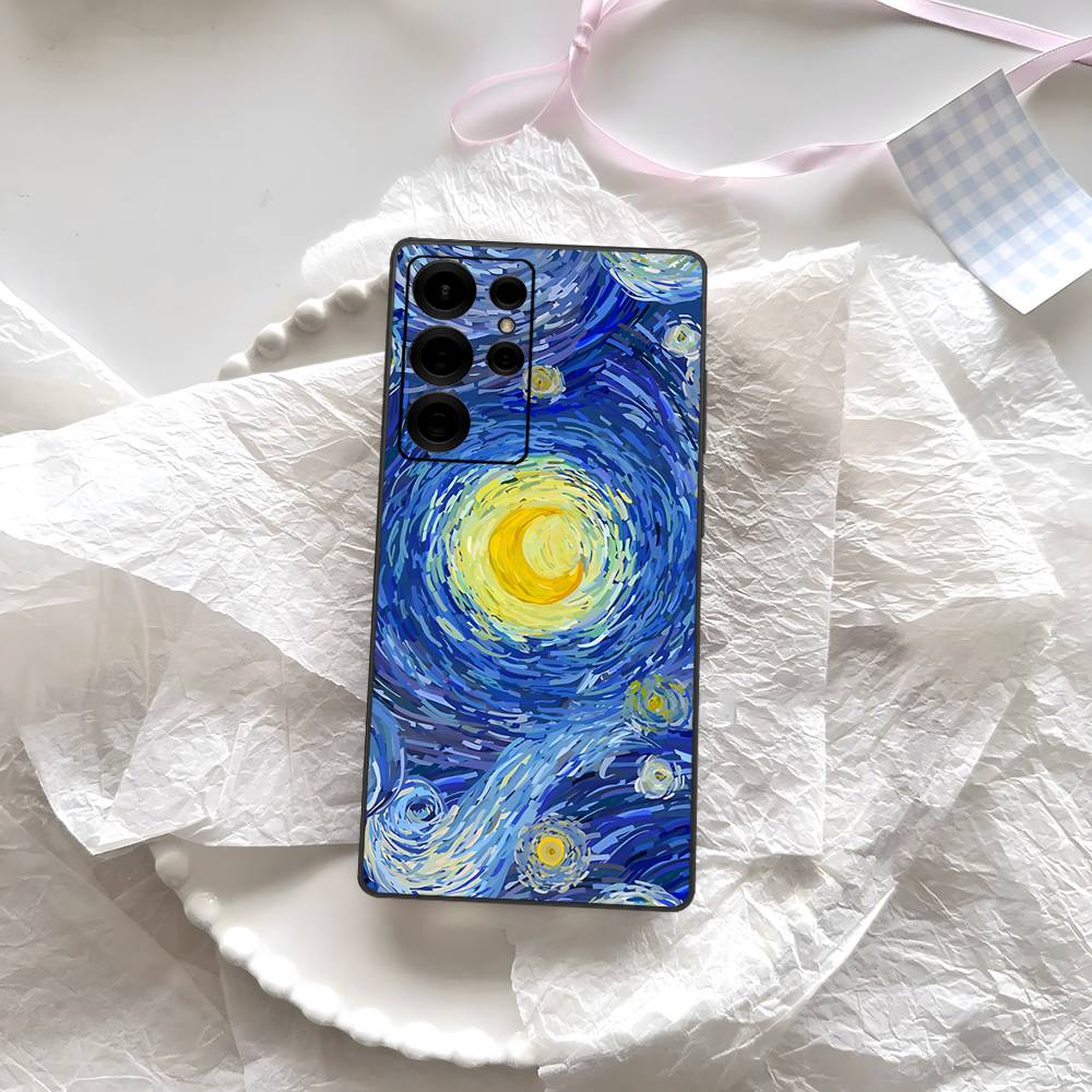 Van Gogh Starry Sky Phone Case For Samsung S 24 Fe 25 Ultra Plus 20 Lite 21 30 22 23 24 22 Ultra 5G Fundas