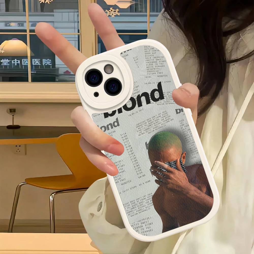 Frank Blonde Oceans Phone Cover For IPhone 16 15 14 13 12 11 Pro Max Plus Leather Soft Case