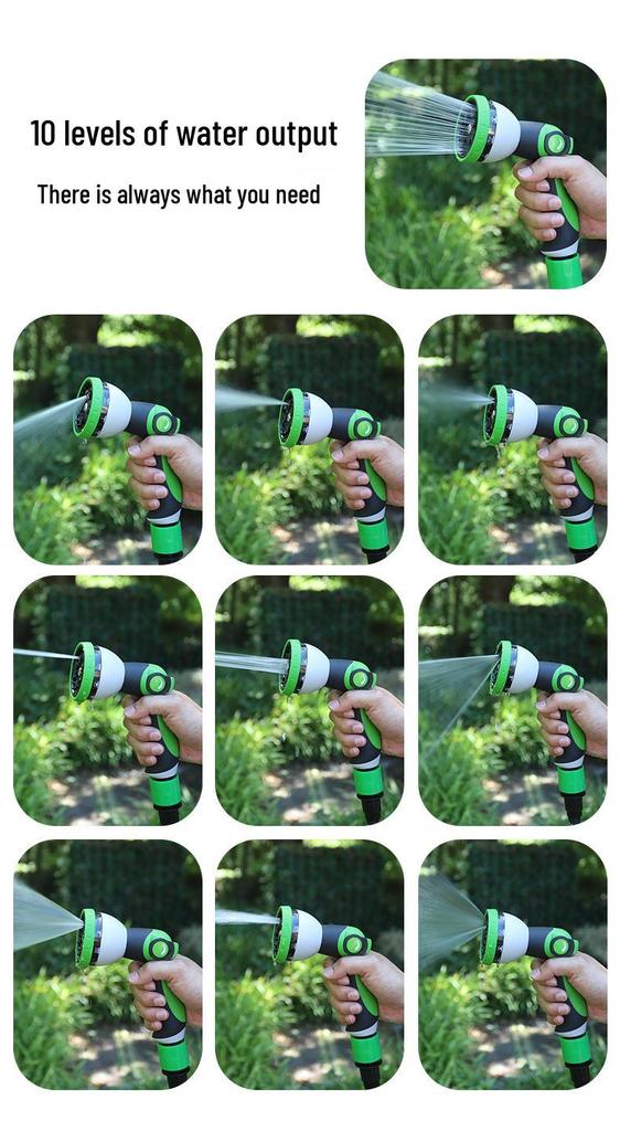 Retractable High-Pressure Hose: Versatile Car Wash & Garden Watering Tool for Easy Storage