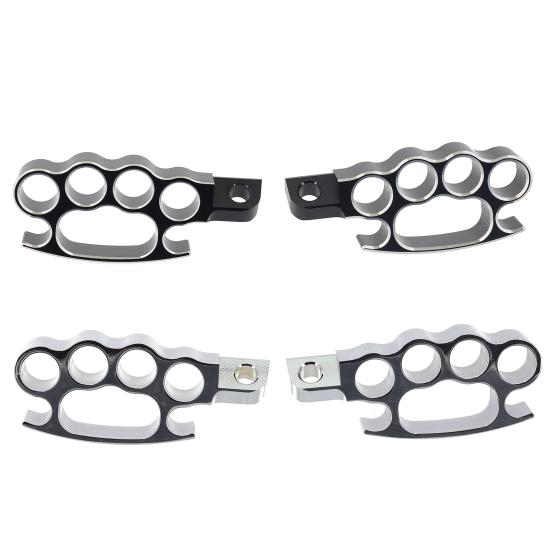 2 Stück Knöchel Fußstütze Langlebiges Aluminium Motorrad Fußrasten Pedale Kompatibel mit fxcw