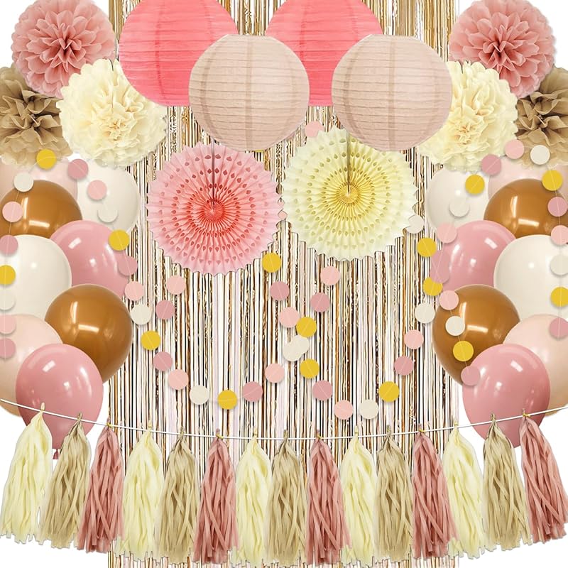 Bridal Shower Decorations Sage Green Party Decorations Bridal Shower Balloons Paper Pompoms Fringe Curtain for Wedding Bachelorette Bride to Be Party