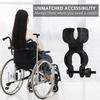 Heavy-Duty Wheelchair Crutch Holder 360° Rotating Crutch and Cane Holder with Quick-Release Lock