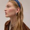 Chic Luxury Irregular C-Shaped Croissant S925 Silver Stud Earrings - Unique European & American Style