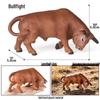 Realistic Farm Animal Model Set: Dairy Cow, Simmental Bull, Yellow Cattle, Fighting Bull, Water Buffalo, Yak