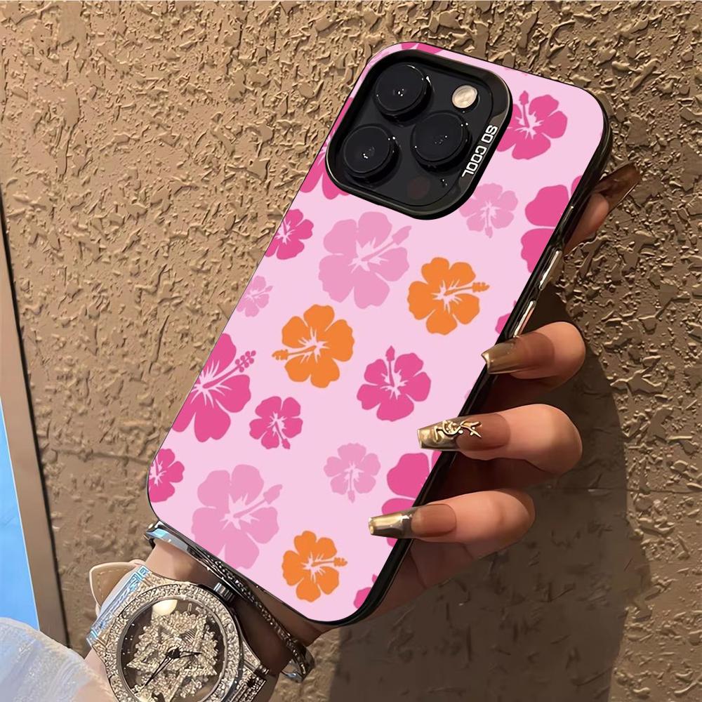 

Hibiscus Retro Hawaiian Flower Phone Case Phone Case For iPhone 14 16 15 11 12 13 Pro Max Mini Plus Shockproof Cover iPhone15