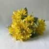 Oil Painting Dahlia Artificial Flower Wedding Decor With Silk Fabric For Photography And Home Display