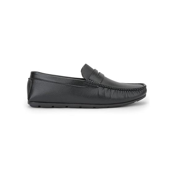 Liberty Fortune AVN-62E Herre Formelle Loafers uten lisser - Svart, Brun - Syntetisk Lær Slip-on med Polstret Fotseng - Stilig Kontorfottøy
