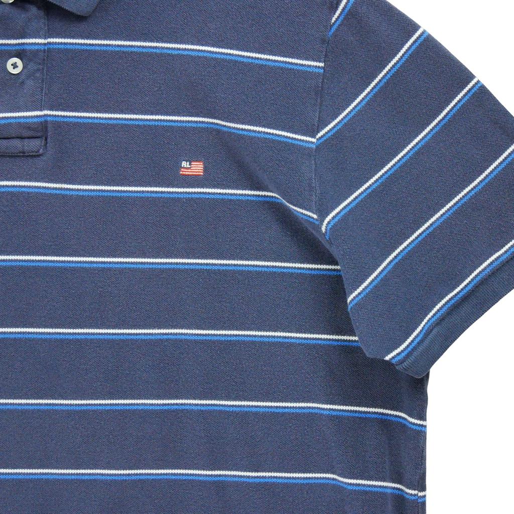 Men's Short Sleeve Polo Flag
