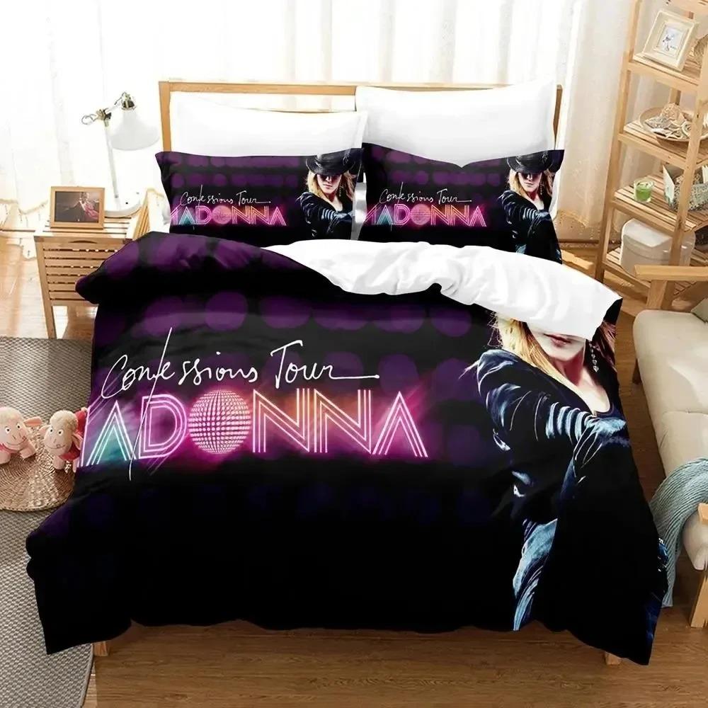 

3D Print Madonna Confessions Tour Bedding Set 3D Printed Suitable For Bedroom Duvet Cover Set With Pillowcases Kids Home Textile AU Single(140*210cm)3pcs