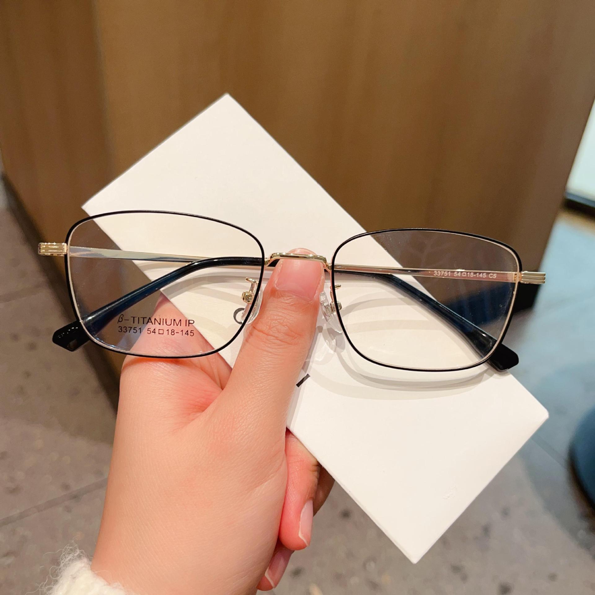 

Модные деловые повседневные многоугольные оправы для очков в большой оправе для мужчин с близорукостью и оправы для очков по рецепту