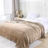 Einfarbige Decke, Korallenfleece, Dicke Flanell-Nap-Decke, Einzel- und Doppelbettdecke, Sofadecke