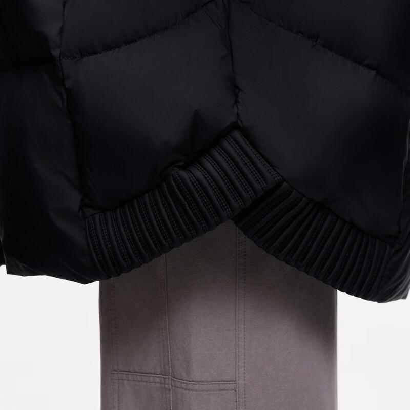 ONLY Women's 90% White Duck Down Mid-Length Hooded Puffer Jacket