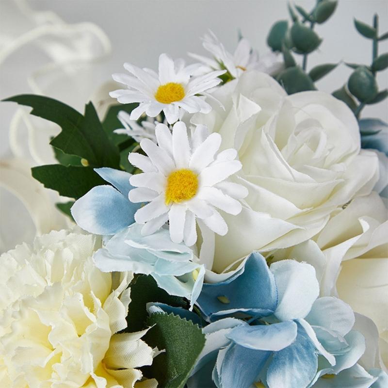 Bridesmaids Bouquet Artificial Flower Combo Wedding Flower Wedding Bouquet Elegant Wedding Party Display Decorations