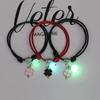 3 Pcs/set Luminous Beads Bracelet Hand-woven Love Star Moon Cat Sisters Novel Luminous Bracelet Adjustable Hand Rope