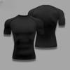 Men Quick-Dry Athletic T-Shirt Breathable Stretchy Moisture-Wicking Short Sleeve Compressed Fitness Gym Sports Workout 8 Colors
