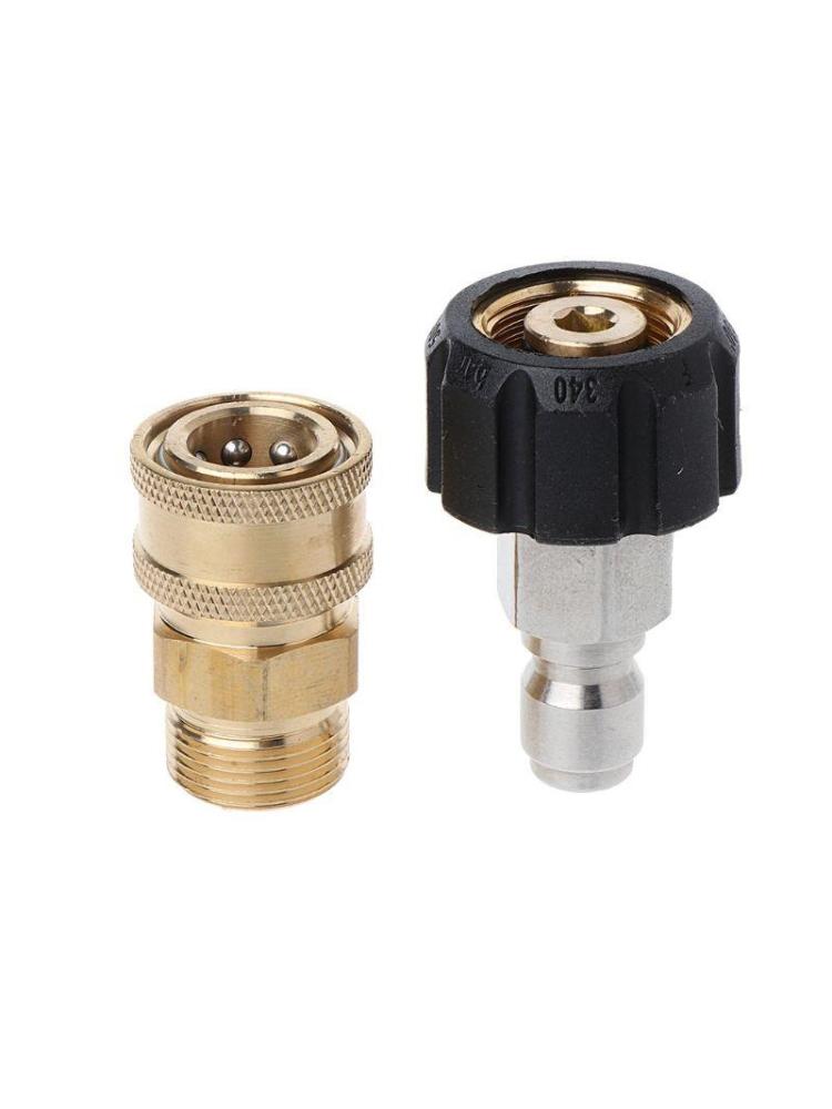 5000PSI Pressure Washer Adapter Set Quick Couplers Kit M22 14