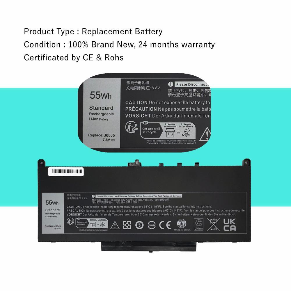 MC34Y 0MC34Y R1V85 Laptop Battery For DELL Latitude E7270 E7470 Series J60J5 242WD 1W2Y2 GG4FM WYWJ2
