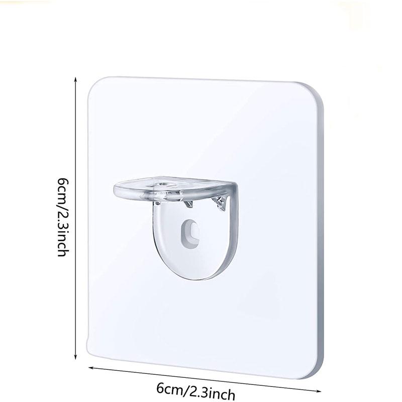 4/10pcs Non-Perforated Divider Bracket Closet Layering Brackets Load Bearing Brackets Shelf Partition Fixing Accessories
