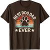 Best Dog Dad Ever Vintage Dog Paw Daddy Retro Dog Lover Men T-Shirt