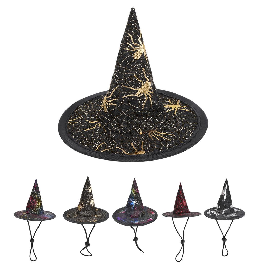 Halloween Small Dogs Hats Steel Ring Design Cute Fashionable Halloween Pet Party Hats for Medium Lar