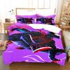 Bedding Three-Piece Set 3D Digital Cartoon Animation Microfiber Duvet Set